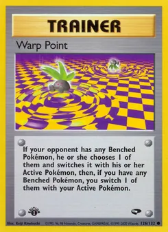 Warp Point card from Gym Challenge, number 126/132