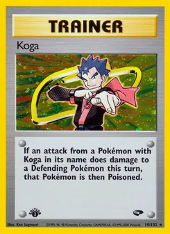 Koga card from Gym Challenge, number 19/132
