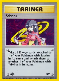 Sabrina card from Gym Challenge, number 20/132