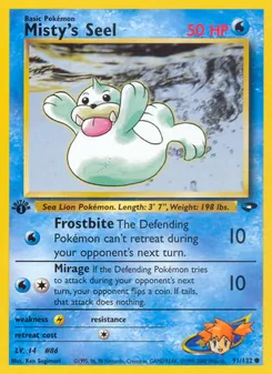Misty's Seel card from Gym Challenge, number 91/132