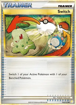 Switch card from HeartGold SoulSilver, number 102/123