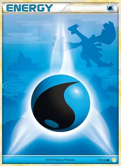 Water Energy card from HeartGold SoulSilver, number 117/123