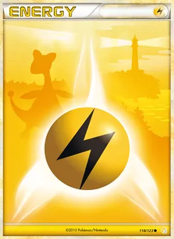 Lightning Energy card from HeartGold SoulSilver, number 118/123