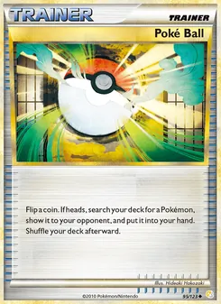 Poké Ball card from HeartGold SoulSilver, number 95/123