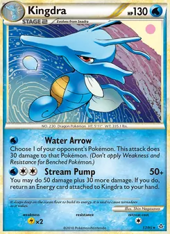 Kingdra card from Unleashed, number 17/95