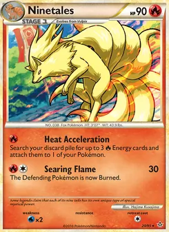 Ninetales card from Unleashed, number 20/95