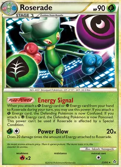 Roserade card from Unleashed, number 23/95