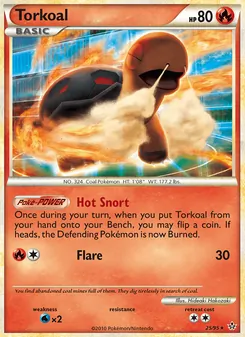 Torkoal card from Unleashed, number 25/95