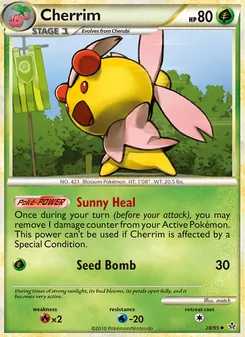 Cherrim card from Unleashed, number 28/95
