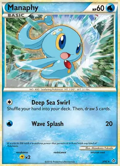 Manaphy card from Unleashed, number 3/95