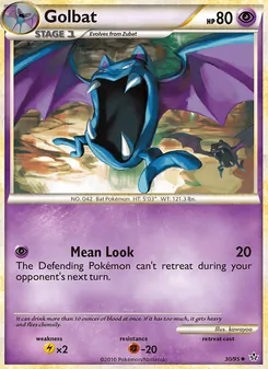 Golbat card from Unleashed, number 30/95