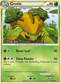 Grotle card from Unleashed, number 31/95