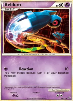 Beldum card from Unleashed, number 44/95