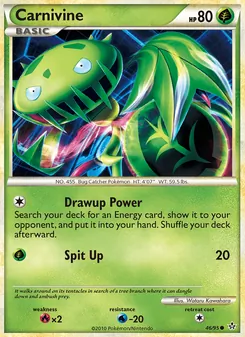 Carnivine card from Unleashed, number 46/95