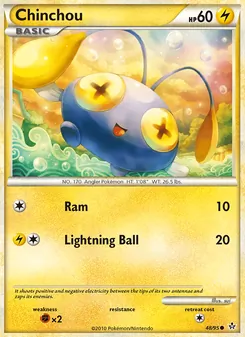 Chinchou card from Unleashed, number 48/95