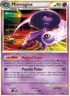 Mismagius card from Unleashed, number 5/95