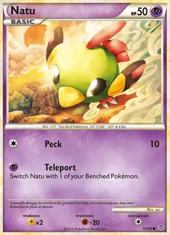 Natu card from Unleashed, number 55/95