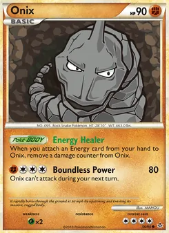 Onix card from Unleashed, number 56/95