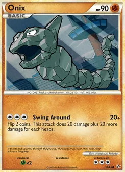 Onix card from Unleashed, number 57/95
