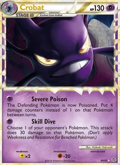Crobat card from Unleashed, number 84/95