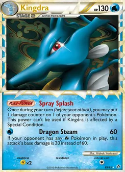 Kingdra card from Unleashed, number 85/95