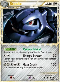 Steelix card from Unleashed, number 87/95