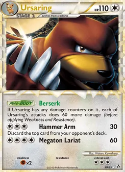 Ursaring card from Unleashed, number 89/95