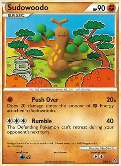 Sudowoodo card from Unleashed, number 9/95