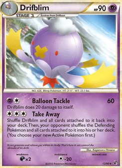 Drifblim card from Undaunted, number 12/90