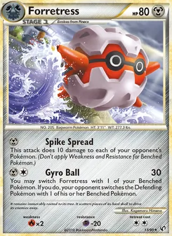 Forretress card from Undaunted, number 13/90