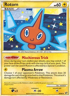 Rotom card from Undaunted, number 20/90