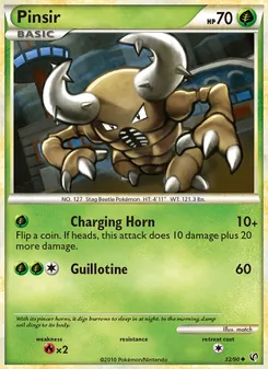 Pinsir card from Undaunted, number 32/90