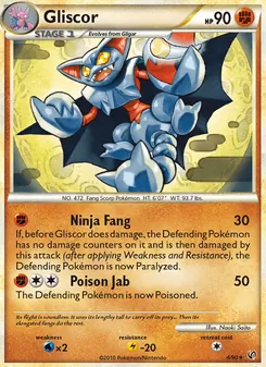 Gliscor card from Undaunted, number 4/90