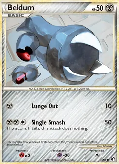 Beldum card from Undaunted, number 43/90