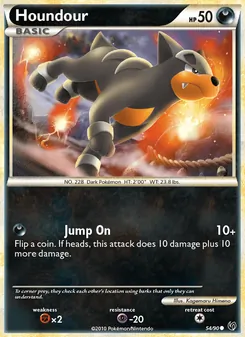 Houndour card from Undaunted, number 54/90