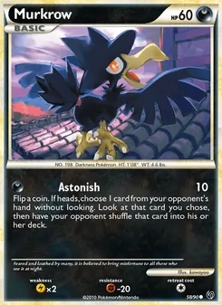 Murkrow card from Undaunted, number 58/90