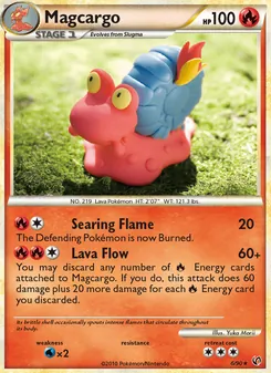 Magcargo card from Undaunted, number 6/90