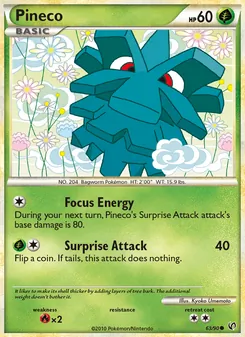 Pineco card from Undaunted, number 63/90