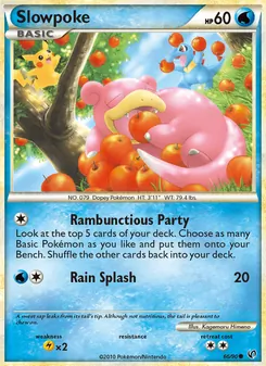 Slowpoke card from Undaunted, number 66/90