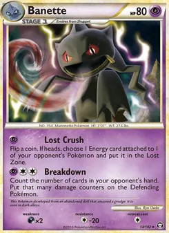 Banette card from Triumphant, number 14/102