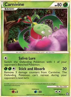 Carnivine card from Triumphant, number 16/102