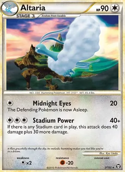 Altaria card from Triumphant, number 2/102