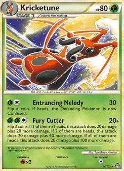 Kricketune card from Triumphant, number 24/102