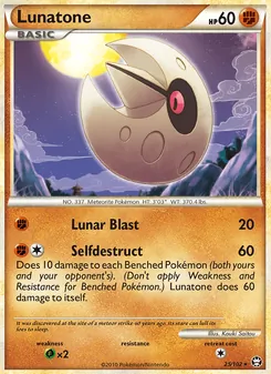 Lunatone card from Triumphant, number 25/102