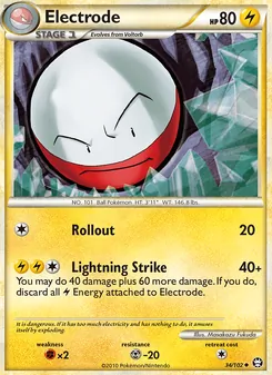 Electrode card from Triumphant, number 34/102