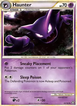 Haunter card from Triumphant, number 35/102