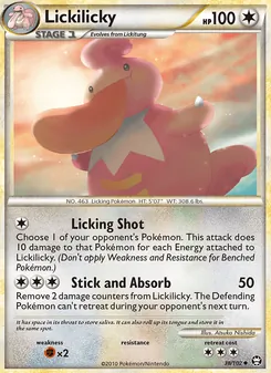 Lickilicky card from Triumphant, number 38/102
