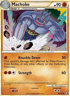 Machoke card from Triumphant, number 40/102