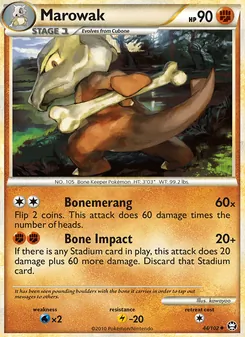 Marowak card from Triumphant, number 44/102