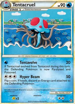 Tentacruel card from Triumphant, number 50/102